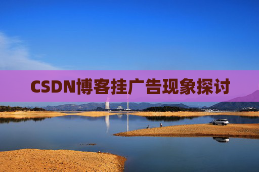 CSDN博客挂广告现象探讨
